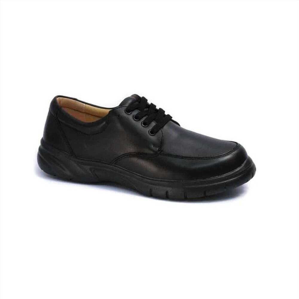 NEW MT. EMEY men's dual depth leather shoe in black